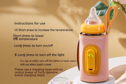 USB Intelligent Temperature Bottle Insulation Cover